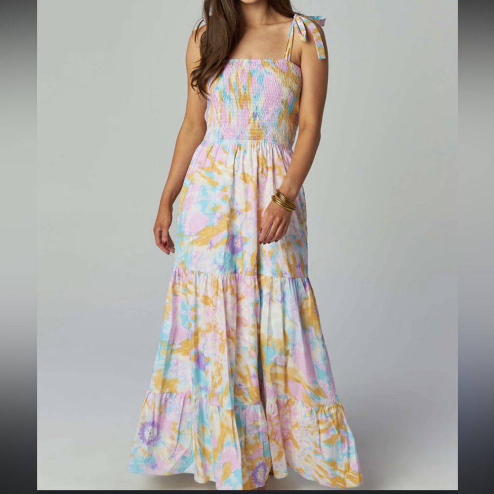 Buddy Love Watercolor Maxi Dress